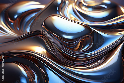 Luxury Metallic Texture with Flowing Dunes