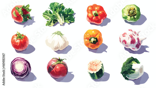 Assorted Cut-Out Vegetables Set