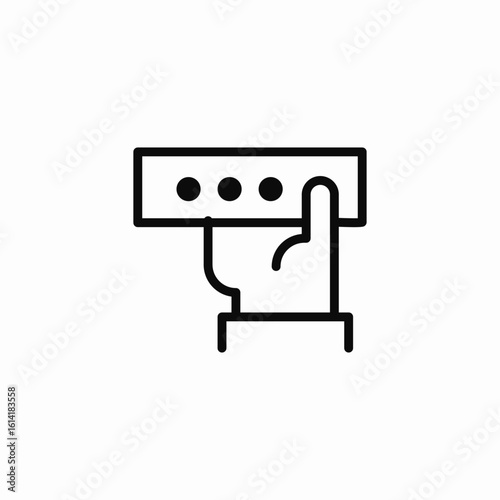 password hold icon sign vector