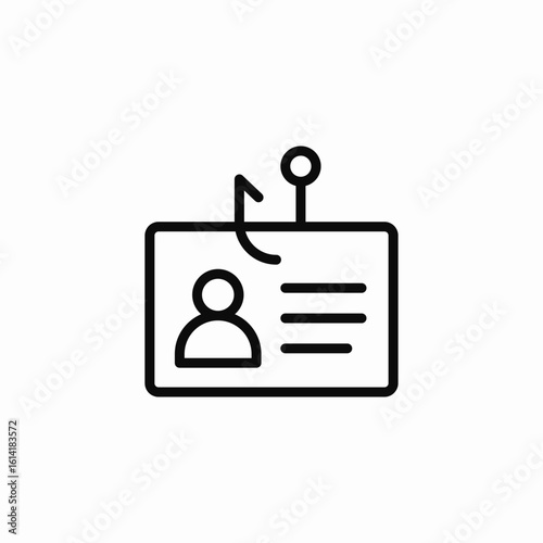 personal information fraud icon sign vector