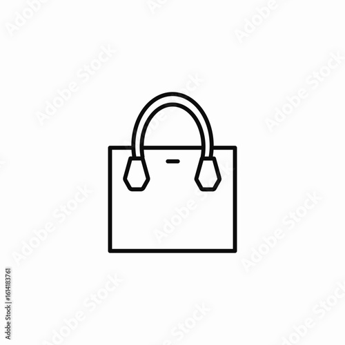 square bag icon sign vector