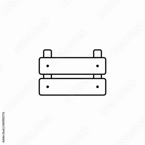 storage basket icon sign vector