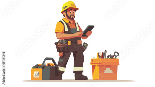 Mechanic Supervisor Character Vector Repairman