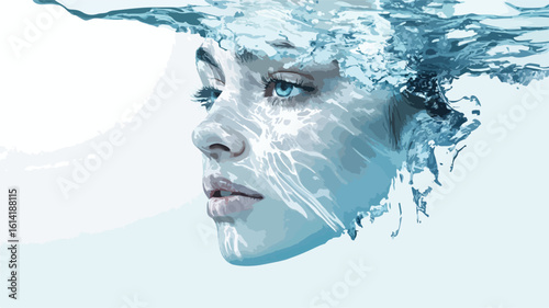 Wide Angle Water Face Composition Photography