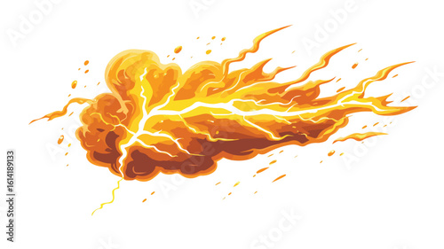 Dynamic Thunderstorm Lightning in Motion