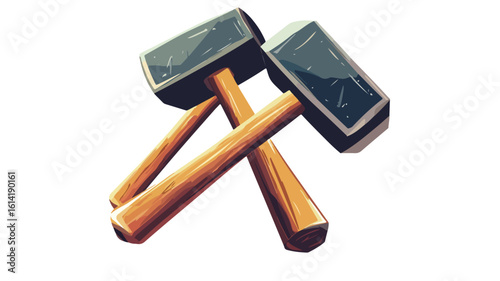 Auction hammer icon for legal concepts