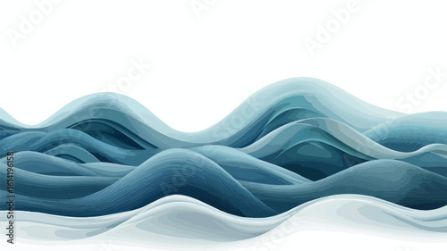 Professional Wave Texture Magazine Page Mockup