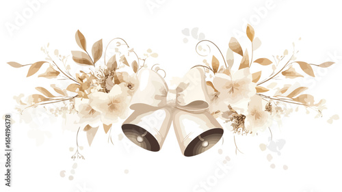 Elegant Wedding Decor White Flowers Wide