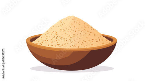 Whole Wheat Flour Powder Close-up