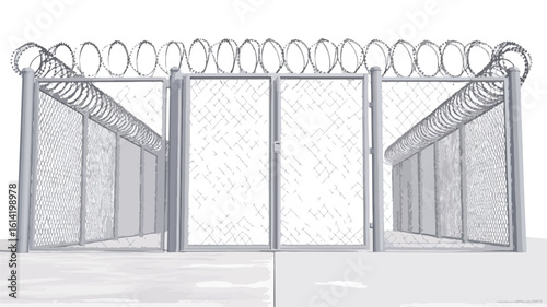 Secure Prison Gate Installation