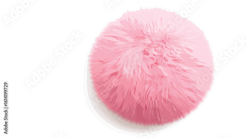 Feminine Pink Fur Fashion Photography