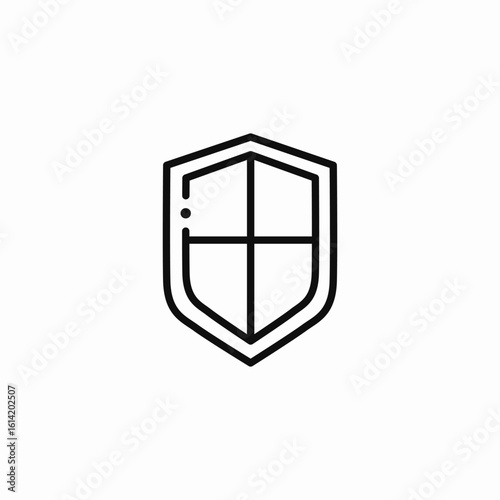 protection shield icon sign vector