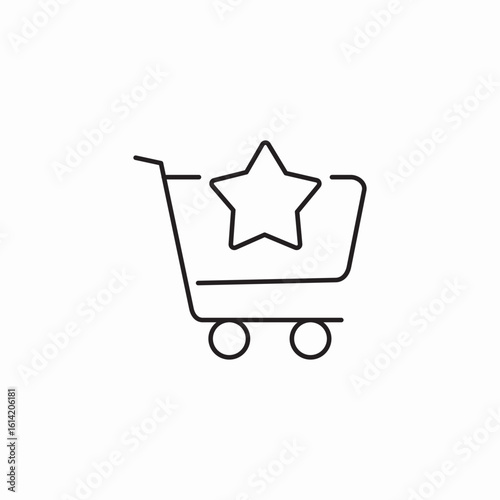 favorite shopping list icon sign vector