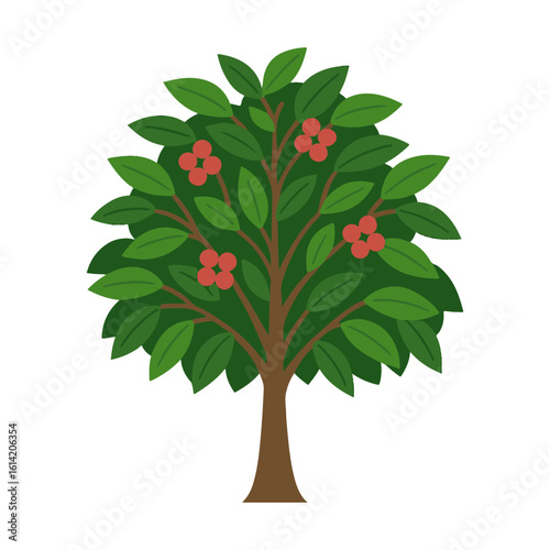 tree coffee illustration vector on white background
Vector illustration on white background flowers