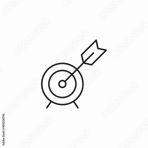 target set icon sign vector
