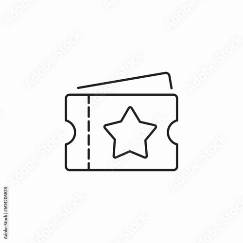 vip ticket icon sign vector