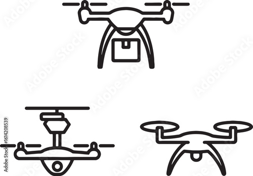 Drone delivery aerial vehicle technology quadcopter