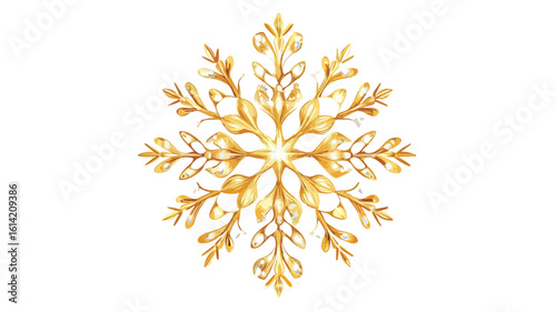 Snowflake Gold Accessories Wide Angle