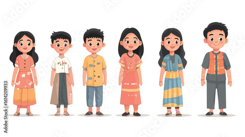 South Asian student portrait cut out
