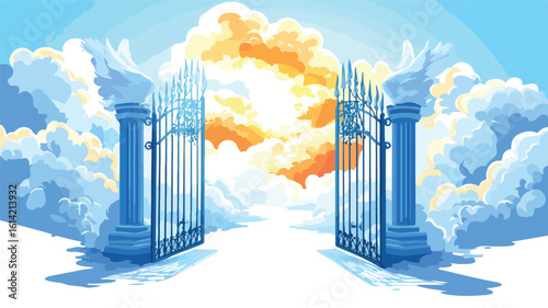 Heavenly Gates: Outdoor Sky Spirituality Scene