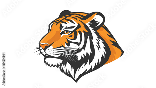 Tiger Head Icon Vector Illustration