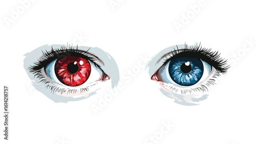 Eye Comparison: Regular vs. Red