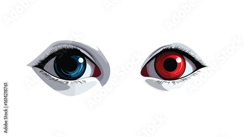 Eye Color Comparison of Red and Regular