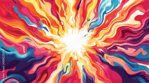 Vibrant Flames Centered Wide Angle Contrast