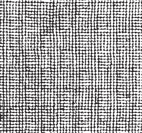 Abstract black and white pattern featuring dotted lines and geometric texture for designs