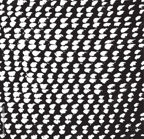 Artistic black and white brushstroke texture for backgrounds or seamless surface designs