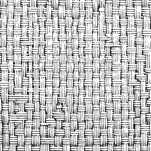 Abstract woven pattern texture in black and white for graphic design backgrounds