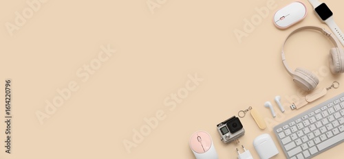 Set of modern devices and g...