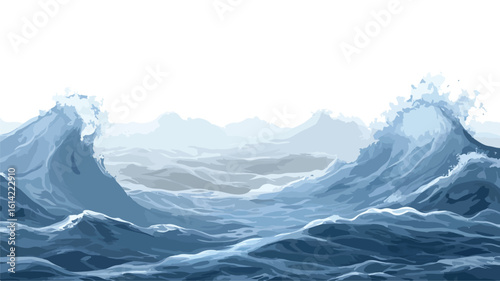 Water Effect Wide Angle Transparent Background