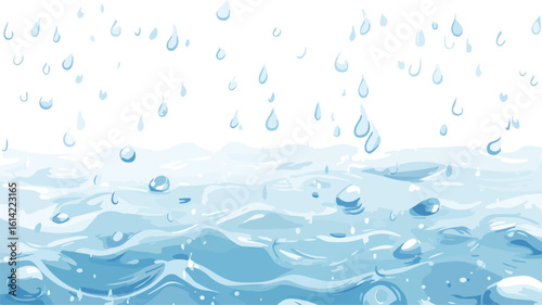 Rain Water Texture Layer on Transparent Background