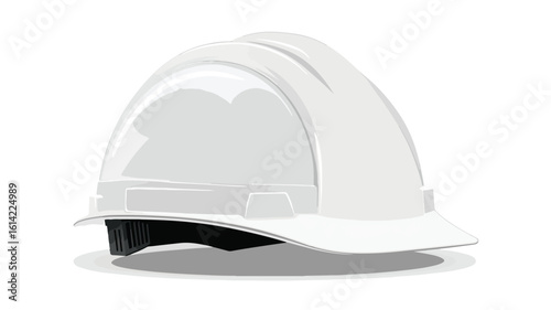Professional White Hard Hat Design Element