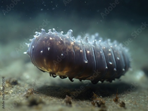 Caterpillars in water illustration background 