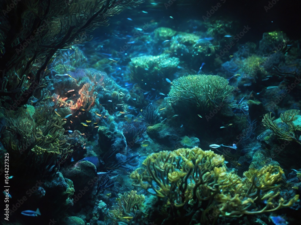 Fototapeta premium coral reef with fish