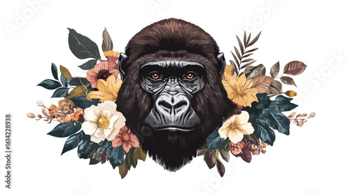 Gorilla Wildlife Photography Centered Wide Angle