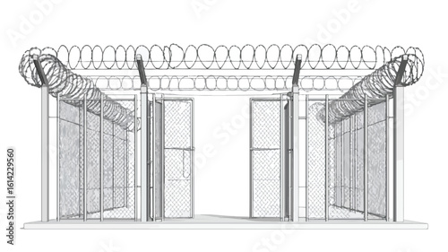 Secure Prison Gate Installation