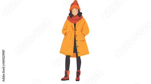 Winter Fashion Smiling Portrait Photography