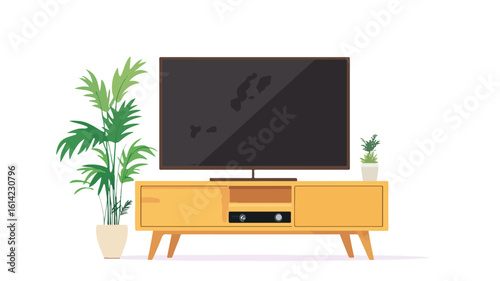 Modern Wooden TV Bench Furniture Set