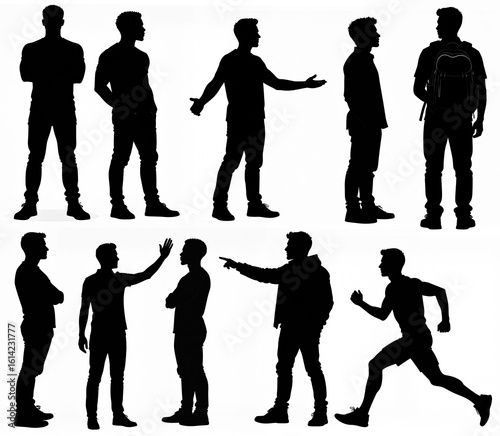  IT業界・ビジネス資料に使えるシルエット素材集Silhouette Resources for Tech Industry & Business Presentations