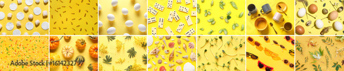 Collage of different patter...