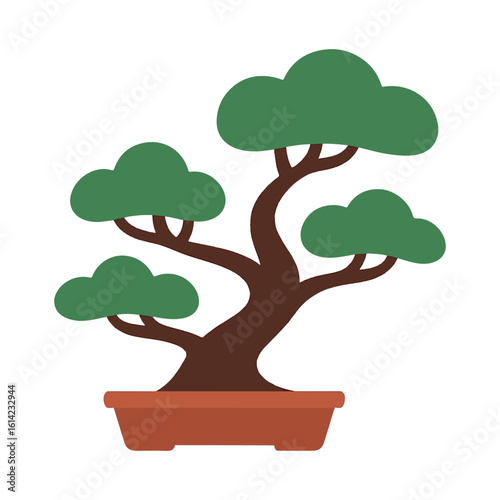 tree Bonsai illustration vector on white background
Vector illustration on white background flowers