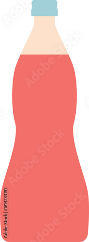 Sauce condiment in plastic bottle