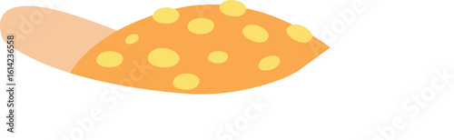 Soft home slippers vector illustration