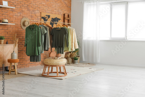 Interior of modern boutique...