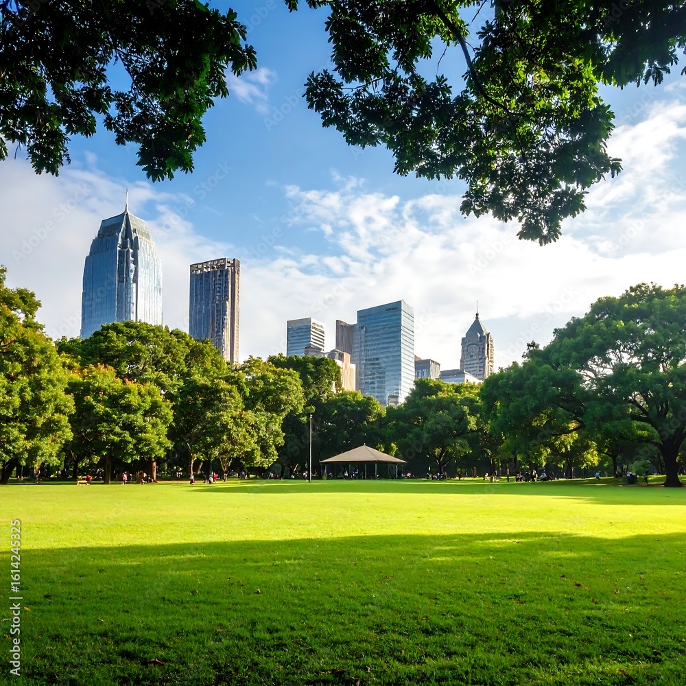 Fototapeta premium City park landscape