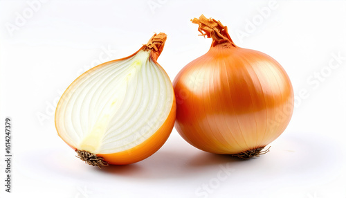 Wallpaper Mural Fresh onions are essential ingredients in many dishes, known for their distinct flavor and aroma. vibrant orange skin and crisp white interior make them visually appealing and versatile in cooking Torontodigital.ca