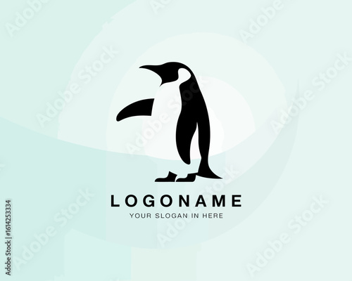 This logo features a friendly penguin, perfect for businesses aiming to convey a sense of friendliness and playfulness, appealing to a broad audience with charm.